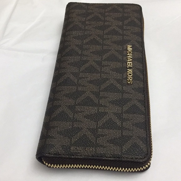 NWT Michael Kors MK Jet Set Monogram Wallet - Picture 3 of 8